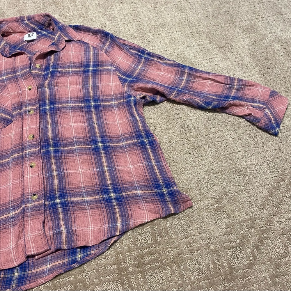 {Urban Outfitters | BDG} Keanu Flannel Button-Down Shirt~ Size Small - Picture 9 of 16